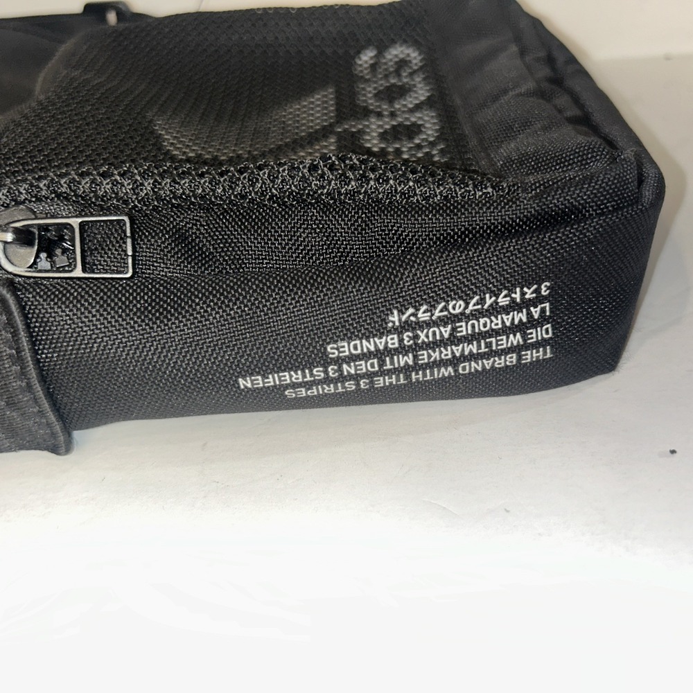Adidas AMLIFIER FESTIVAL BAG CROSSBODY BLACK UNISEX Zippered Pouch Mesh Adjusts - Picture 3 of 7